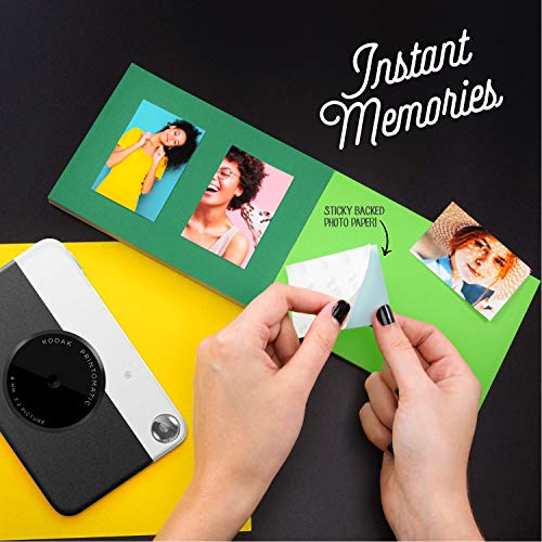 Kodak Printomatic - Cámara de impresión instantánea, imprime en Papel Zink 5 x 7.6 cm con respaldo adhesivo, negro Kodak Printomatic - Cámara de impresión instantánea, imprime en Papel Zink 5 x 7.6 cm con respaldo adhesivo, negro