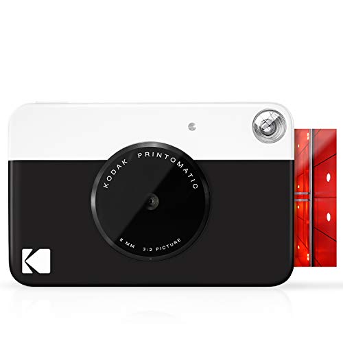 Kodak Printomatic - Cámara de impresión instantánea, imprime en Papel Zink 5 x 7.6 cm con respaldo adhesivo, negro Kodak Printomatic - Cámara de impresión instantánea, imprime en Papel Zink 5 x 7.6 cm con respaldo adhesivo, negro
