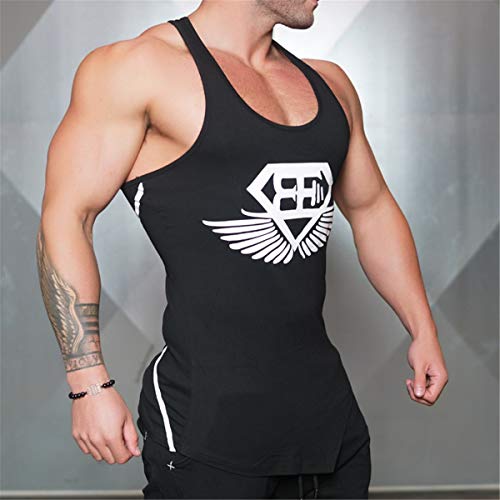 KODOO Camiseta de Tirantes Tank Top Gym Deporte Hombre, Camisetas Tops sin Mangas Basica Fitness Camiseta Deportiva t-Shirt