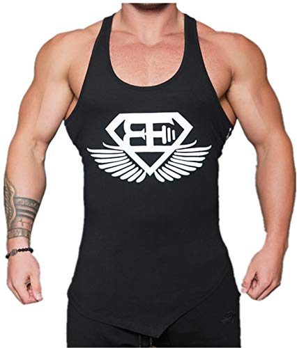 KODOO Camiseta de Tirantes Tank Top Gym Deporte Hombre, Camisetas Tops sin Mangas Basica Fitness Camiseta Deportiva t-Shirt