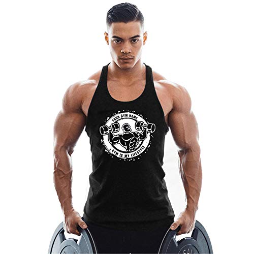 KODOO Camisetas de Tirantes para Hombre Culturismo sin Mangas de algodón Camiseta Músculo Sport Tank Top