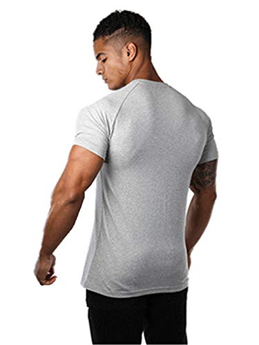 KODOO Hombre Deporte Camiseta sin Mangas de para Running Fitness Bodybuilding Ejercicio Tops Camisa