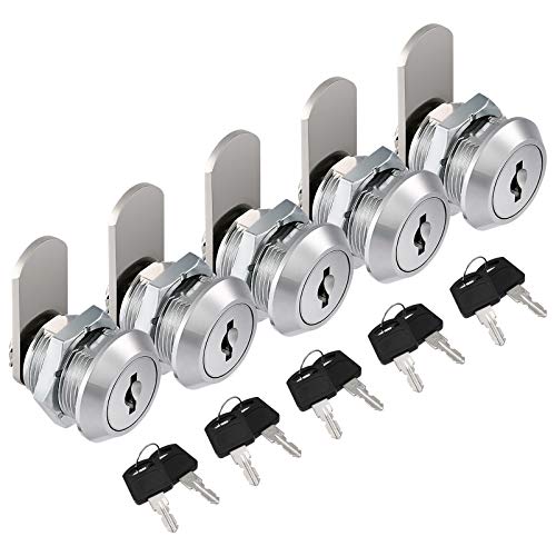 Kohree 5 pcs Cerradura para Buzón 16mm Cerradura Cilindro Con 10 Llaves, Cerradura para Taquilla, Cerradura para Cajón, Cerradura para Muebles, cerraduras de cilindro de armario, cilindro Cam Kohree 5 pcs Cerradura para Buzón 16mm Cerradura Cilindro Con 10 Llaves, Cerradura para Taquilla, Cerradura para Cajón, Cerradura para Muebles, cerraduras de cilindro de armario, cilindro Cam