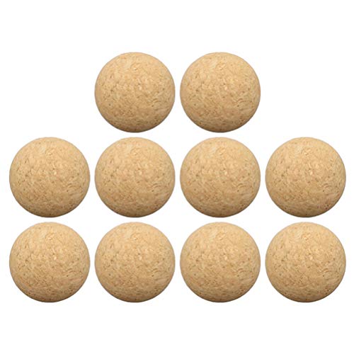 Kohyum Juego de 12 bolas de futbolín, bolas de corcho natural, muy silenciosas, de corcho natural, futbolín, futbolín Kohyum Juego de 12 bolas de futbolín, bolas de corcho natural, muy silenciosas, de corcho natural, futbolín, futbolín