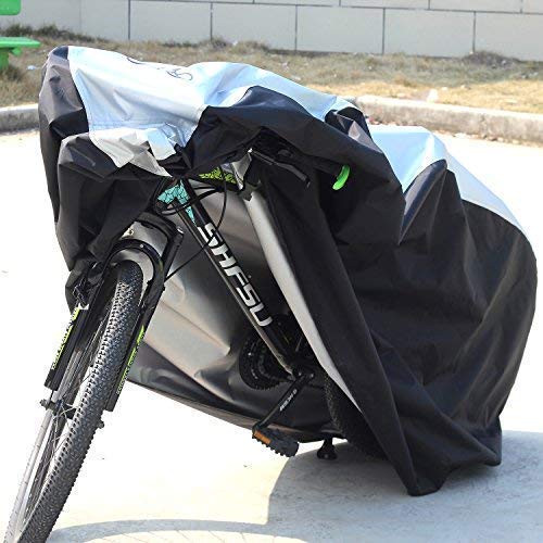 KOKOMALL Funda De Bici Impermeable Cubierta De Bicicleta Bloqueable Ligero Apto para Dos Bicicletas 200 x 75 x 110 CM