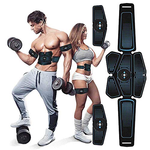 KOLIU Abs Trainer Muscle Toner Electroestimulación Gimnasio en casa Ejercicio Equipo de Fitness Electroestimulador Muscular EMS