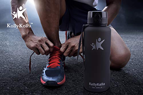 KollyKolla Botella Agua Sin BPA Deportes - 500ml, Reutilizables Ecológica Tritan, Bebidas Botellas con Filtro & Marcador de Tiempo, para Colegio, Tapa Abatible de 1 Clic, Verde Bosque Mate KollyKolla Botella Agua Sin BPA Deportes - 500ml, Reutilizables Ecológica Tritan, Bebidas Botellas con Filtro & Marcador de Tiempo, para Colegio, Tapa Abatible de 1 Clic, Verde Bosque Mate