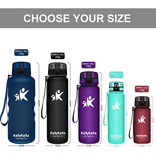 KollyKolla Botella Agua Sin BPA Deportes - 500ml, Reutilizables Ecológica Tritan, Bebidas Botellas con Filtro & Marcador de Tiempo, para Colegio, Tapa Abatible de 1 Clic, Verde Bosque Mate KollyKolla Botella Agua Sin BPA Deportes - 500ml, Reutilizables Ecológica Tritan, Bebidas Botellas con Filtro & Marcador de Tiempo, para Colegio, Tapa Abatible de 1 Clic, Verde Bosque Mate