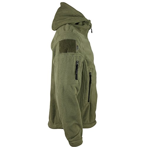 Kombat UK táctico Recon de Forro Polar Sudadera con Capucha para Hombre, Verde Oliva, Medium Kombat UK táctico Recon de Forro Polar Sudadera con Capucha para Hombre, Verde Oliva, Medium