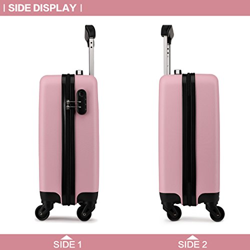 Kono ABS Maleta Pequeña Equipaje de Mano Cabina rígida Ligera con 4 Ruedas 48x30x20cm Kono ABS Maleta Pequeña Equipaje de Mano Cabina rígida Ligera con 4 Ruedas 48x30x20cm
