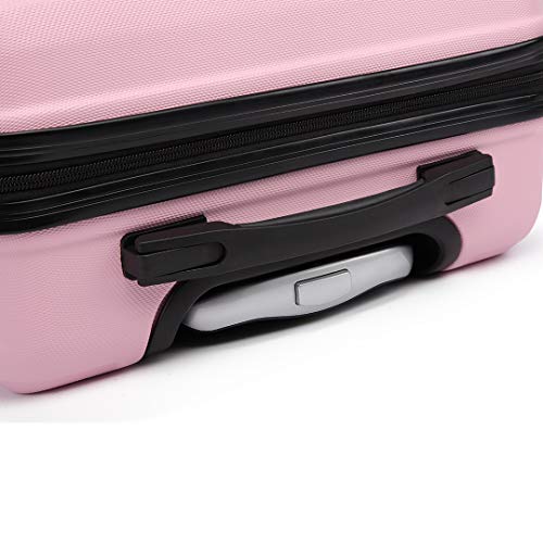Kono Maleta de Cabina de ABS de 20 Pulgadas con Diseño Esculpido en Horizontal,4 Ruedas,55x40x22cm(Rosa) Kono Maleta de Cabina de ABS de 20 Pulgadas con Diseño Esculpido en Horizontal,4 Ruedas,55x40x22cm(Rosa)