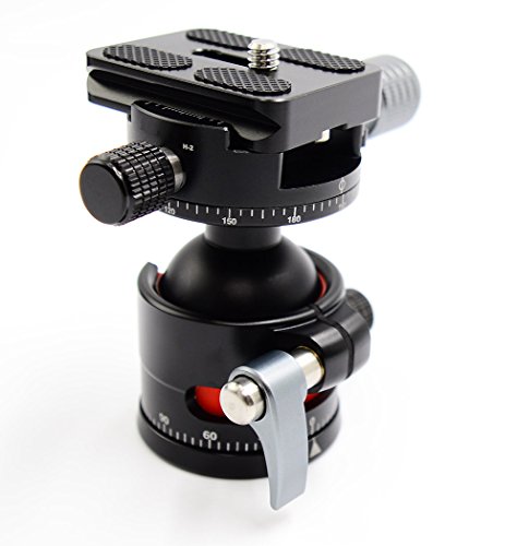 Koolehaoda E2 Cabeza de bola Doble cabeza panorámica Con la placa del lanzamiento rápido para el trípode de la cámara, peso neto solamente 280G, carga máxima: 12KG (E2-Cabeza panorámica) Koolehaoda E2 Cabeza de bola Doble cabeza panorámica Con la placa del lanzamiento rápido para el trípode de la cámara, peso neto solamente 280G, carga máxima: 12KG (E2-Cabeza panorámica)