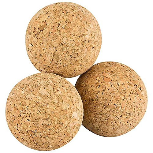 Kork-Deko Conjunto de 10 Bolas de Corcho (Bolas de Kicker de Corcho), Corcho Natural, diámetro = 3,5 cm | Naturales, Muy silenciosas (futbolín, Bola de Kicker, Bolas para futbolines, 10 Piezas)