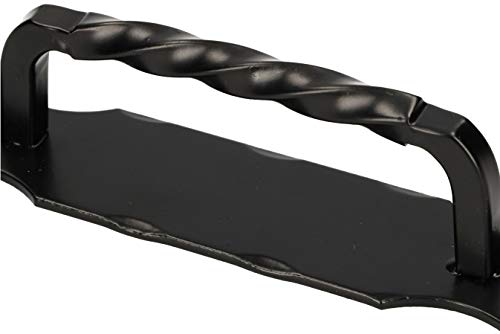KOTARBAU® - Tirador de puerta (190 mm, 2 unidades, hierro forjado, mango negro, acero inoxidable) KOTARBAU® - Tirador de puerta (190 mm, 2 unidades, hierro forjado, mango negro, acero inoxidable)