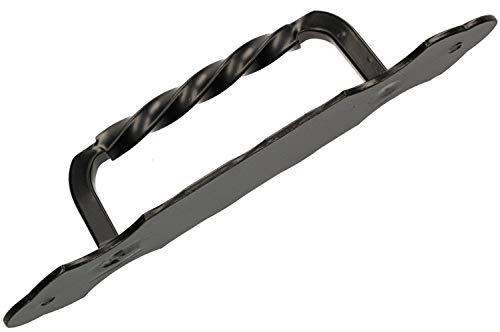 KOTARBAU® - Tirador de puerta de hierro forjado de 190 mm, color negro KOTARBAU® - Tirador de puerta de hierro forjado de 190 mm, color negro