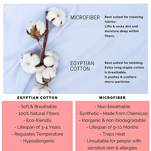 Kotton Culture Egyptian Cotton King Sheet Set (Fitted Sheet, Flat Sheet, 2 Pillowcases) Deep Pocket 600 Thread Count Soft Bed Sheets, Premium European Bedding White