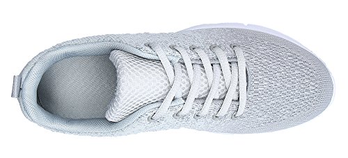 KOUDYEN Zapatillas Deportivas de Mujer Hombre Running Zapatos para Correr Gimnasio Calzado Unisex,XZ746-W-grey-EU42 KOUDYEN Zapatillas Deportivas de Mujer Hombre Running Zapatos para Correr Gimnasio Calzado Unisex,XZ746-W-grey-EU42