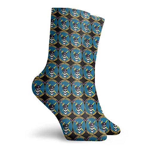 KQJH calcetines US Air Force USAF 118th ASOS Squadron Men's Essential Casual Cotton Crew Socks