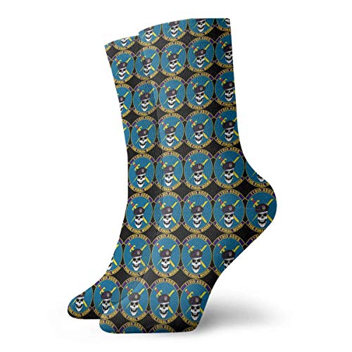 KQJH calcetines US Air Force USAF 118th ASOS Squadron Men's Essential Casual Cotton Crew Socks