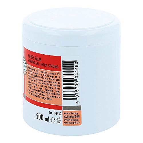 Kräuterhof 2197 - Bálsamo para caballos (extrafuerte, 500 ml) Kräuterhof 2197 - Bálsamo para caballos (extrafuerte, 500 ml)
