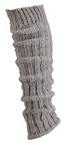 krautwear® Mujer Niña 4 pares calentadores calentadores Legwarmers grobs Electric kstulpen con lana de alpaca alpaca Zambaiti 30 cm 80 Negro Blanco Gris Beige