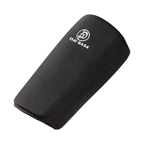 Krav Maga Elástico Negro Protectores de Antebrazo de Algodón (Acolchados Ambos Lados) - Negro, Medium