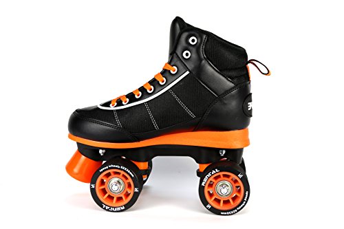 KRF The New Urban Concept Rental Sr Patines Paralelo 4 Ruedas, Negro, 34-35