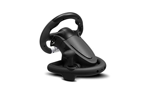 Krom K-WHEEL - NXKROMKWHL - Juego de volante y pedales Multiplataforma, palanca de cambios y levas en el volante, efecto vibracion, compatible PC, PS3, PS4 y XBOX Krom K-WHEEL - NXKROMKWHL - Juego de volante y pedales Multiplataforma, palanca de cambios y levas en el volante, efecto vibracion, compatible PC, PS3, PS4 y XBOX