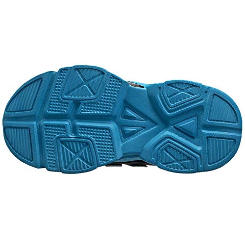 KRONJ Zapatillas de Deporte de Alta para Niños, Forro Cálido Zapatos de Gimnasia, Azul-30