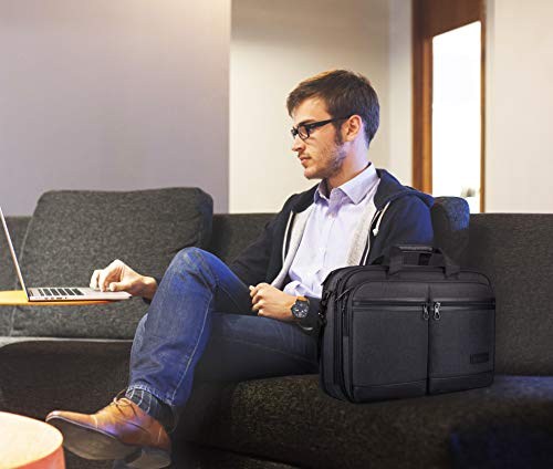 KROSER Bandolera para Portátil de 18" Elegante Maletín para Portátil hasta 17.3" Expandible Hidrófugo Bolsa de Mensajero con Bolsillos RFID para Negocios/Viajes/Universidad/Hombres/Mujeres KROSER Bandolera para Portátil de 18" Elegante Maletín para Portátil hasta 17.3" Expandible Hidrófugo Bolsa de Mensajero con Bolsillos RFID para Negocios/Viajes/Universidad/Hombres/Mujeres