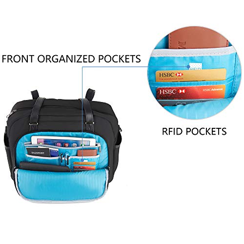 KROSER Bolso Tote para Portátil 15.6" Bandolera con Estilo para Portátil Maletín Hidrófugo Bolsa Grande de Viaje con Bolsillos RFID para Trabajo/Negocios/Escuela/Universidad/Mujeres - Negro KROSER Bolso Tote para Portátil 15.6" Bandolera con Estilo para Portátil Maletín Hidrófugo Bolsa Grande de Viaje con Bolsillos RFID para Trabajo/Negocios/Escuela/Universidad/Mujeres - Negro