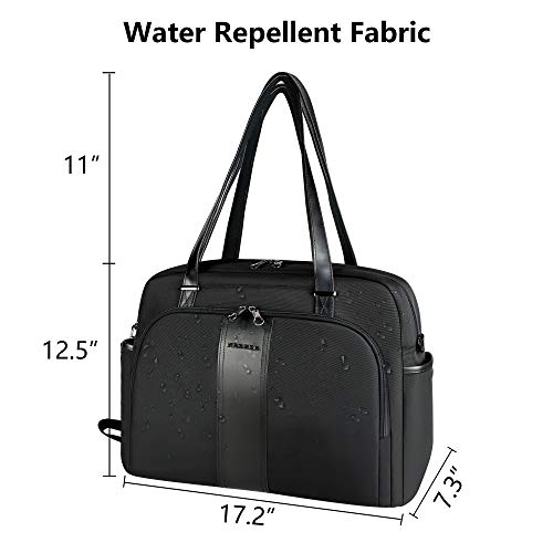 KROSER Bolso Tote para Portátil 15.6" Bandolera con Estilo para Portátil Maletín Hidrófugo Bolsa Grande de Viaje con Bolsillos RFID para Trabajo/Negocios/Escuela/Universidad/Mujeres - Negro KROSER Bolso Tote para Portátil 15.6" Bandolera con Estilo para Portátil Maletín Hidrófugo Bolsa Grande de Viaje con Bolsillos RFID para Trabajo/Negocios/Escuela/Universidad/Mujeres - Negro