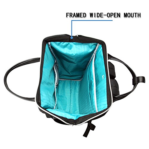 KROSER Mochila para Portátil 15.6" Mochila con Estilo Mochila Escolar Mochila Informal Bolsa para Portátil Hidrófugo Nylon Bolsa de Negocios para Viajes/Negocios/Universidad/Mujeres/Hombres