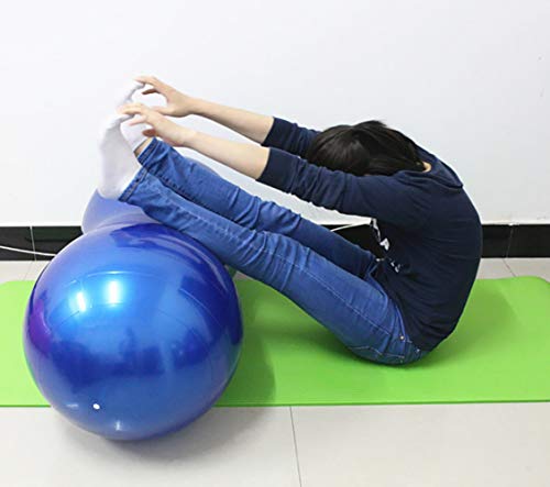 KRUIHAN Cacahuete en Forma de Yoga Pelota Ejercicio en Casa Deportes Gimnasio Pérdida de Peso Equilibrio Entrenamiento de Terapia Fsica Equipo(Azul)