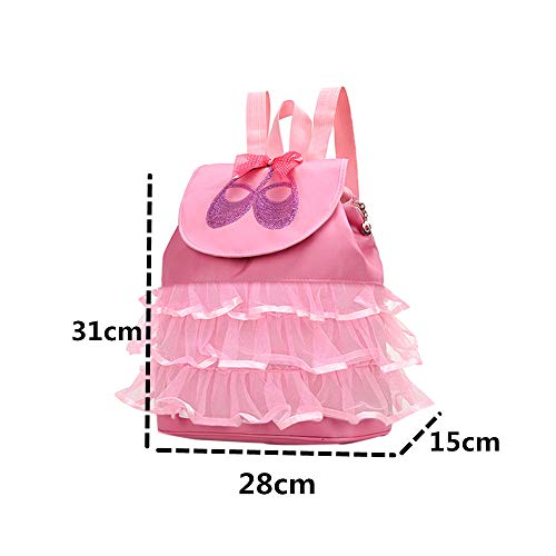 KRUIHAN Niñita Princesa Mochila de Baile - Ballet Gimnasia Nadando Colegio Aire Libre Viajar Yoga Bolso de Deporte Mochila Bailarina Zapato Vestido Equipaje Maleta Rosado KRUIHAN Niñita Princesa Mochila de Baile - Ballet Gimnasia Nadando Colegio Aire Libre Viajar Yoga Bolso de Deporte Mochila Bailarina Zapato Vestido Equipaje Maleta Rosado