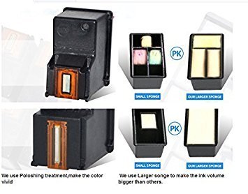 Ksera Remanufacturado HP 56 HP 57 XL Cartucho de Tinta, 2 Paquetes (1 Negro + 1 Tricolor) C6656A / C6657A para HP PhotoSmart 7260/7350 /7450/7660 /7760/7762 /7960 /C4180 /C4280 /C5180 Ksera Remanufacturado HP 56 HP 57 XL Cartucho de Tinta, 2 Paquetes (1 Negro + 1 Tricolor) C6656A / C6657A para HP PhotoSmart 7260/7350 /7450/7660 /7760/7762 /7960 /C4180 /C4280 /C5180