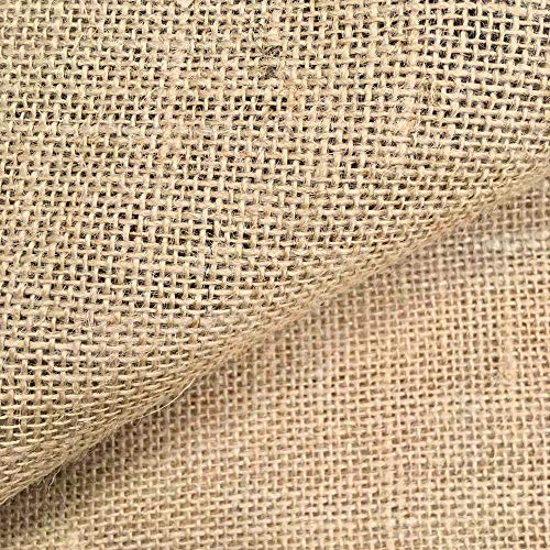 Kt KILOtela Tela por Metros de arpillera/Saco - Yute - Manualidades, Costura - Ancho 147 cm - Largo a elección por Metro | Color Natural Kt KILOtela Tela por Metros de arpillera/Saco - Yute - Manualidades, Costura - Ancho 147 cm - Largo a elección por Metro | Color Natural
