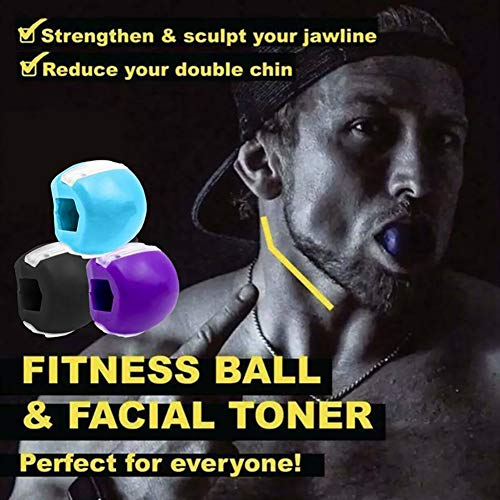 KUANDARM 3 Pack Face Fitness Ball & Facial Toner Exerciser Ball,Jaw Exerciser Define Your Jawline,Slim and Tone Your Face,Look Younger and Healthier