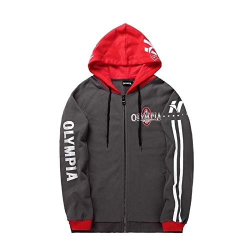 KUANGQIANWEI Hoodies man For hombre de la cremallera sudaderas Moda Casual Male gimnasios de culturismo algodón de la camiseta de deporte Top Coat mens sweatshirts (Color : Black, Size : XL) KUANGQIANWEI Hoodies man For hombre de la cremallera sudaderas Moda Casual Male gimnasios de culturismo algodón de la camiseta de deporte Top Coat mens sweatshirts (Color : Black, Size : XL)