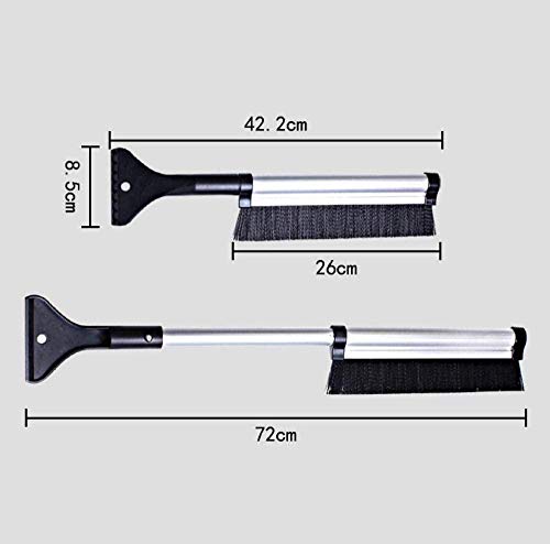 KUATER Raspador Hielo Automóvil-2 Piezas, Raspador Nieve Retráctil, Cepillo para Nieve, Descongelación Vidrio Automóvil Pala para Quitar Nieve KUATER Raspador Hielo Automóvil-2 Piezas, Raspador Nieve Retráctil, Cepillo para Nieve, Descongelación Vidrio Automóvil Pala para Quitar Nieve