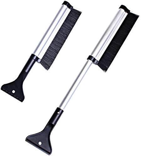 KUATER Raspador Hielo Automóvil-2 Piezas, Raspador Nieve Retráctil, Cepillo para Nieve, Descongelación Vidrio Automóvil Pala para Quitar Nieve KUATER Raspador Hielo Automóvil-2 Piezas, Raspador Nieve Retráctil, Cepillo para Nieve, Descongelación Vidrio Automóvil Pala para Quitar Nieve