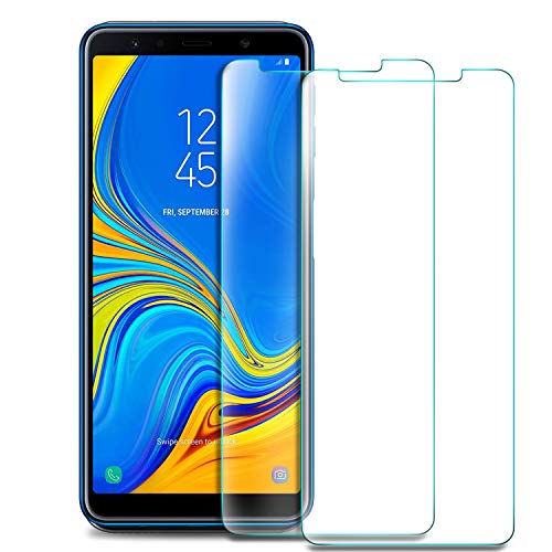 KuGi. Samsung Galaxy A7 2018 Protector de Pantalla, Samsung Galaxy A7 2018 Cristal Templado [9H Dureza] [Alta Definicion] Protector de Pantalla para Samsung Galaxy A7 2018 (Paquete de 2)