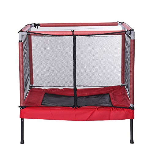 Kuingbhn Trampolín Interior Trampolín De Salto De 40x40 Pulgadas, Seguridad Anticaídas para Ni?os, Almohadilla De Salto De Seguridad para Juegos Interiores, Deporte De Fitness Entrenamiento