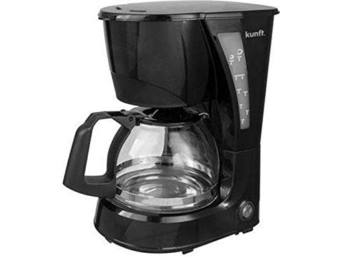 Kunft 6519274 Cafetera, 0 W, 0.6 litros, Plástico e Vidrio, Multicolor