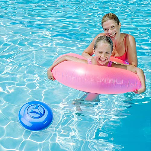 Kungfu Mall - Kit de limpieza para piscinas, flotador químico de 12,7 cm y red recogedora para fuentes, acuarios, jacuzzis, balnearios, estanques Kungfu Mall - Kit de limpieza para piscinas, flotador químico de 12,7 cm y red recogedora para fuentes, acuarios, jacuzzis, balnearios, estanques