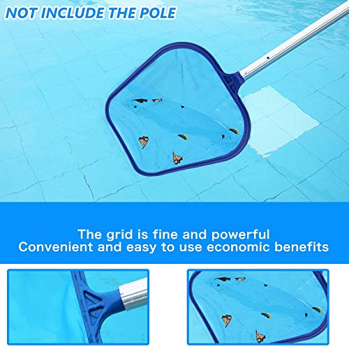 Kungfu Mall - Kit de limpieza para piscinas, flotador químico de 12,7 cm y red recogedora para fuentes, acuarios, jacuzzis, balnearios, estanques Kungfu Mall - Kit de limpieza para piscinas, flotador químico de 12,7 cm y red recogedora para fuentes, acuarios, jacuzzis, balnearios, estanques