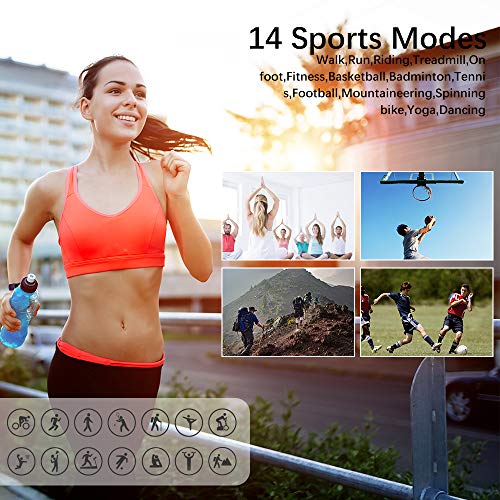 KUNGIX Pulsera Actividad Inteligente, Impermeable IP68 Pulsera Inteligente 0,96 Pulgadas Pantalla Color, Monitor Ritmo Cardíaco y Sueño 14 Modos de Deporte Mujer Hombre Niño Smartwatch Android y iOS KUNGIX Pulsera Actividad Inteligente, Impermeable IP68 Pulsera Inteligente 0,96 Pulgadas Pantalla Color, Monitor Ritmo Cardíaco y Sueño 14 Modos de Deporte Mujer Hombre Niño Smartwatch Android y iOS