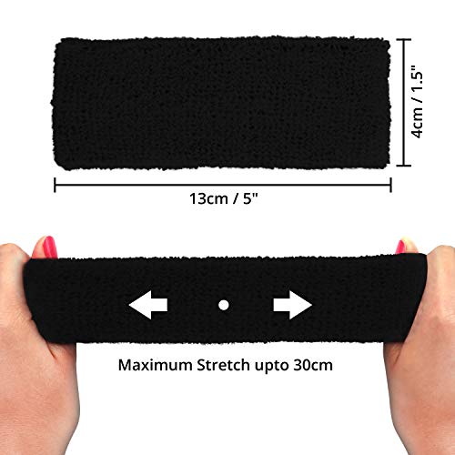 Kurtzy Cinta Pelo (10 Pz) - 13cm Deportiva Banda de Pelo para Mujer, Hombre y Niños - Bandas de Cabeza para Ciclismo, Gimnasia, FĂștbol, Atletismo - Cinta de Pelo Deportiva Kurtzy Cinta Pelo (10 Pz) - 13cm Deportiva Banda de Pelo para Mujer, Hombre y Niños - Bandas de Cabeza para Ciclismo, Gimnasia, FĂștbol, Atletismo - Cinta de Pelo Deportiva
