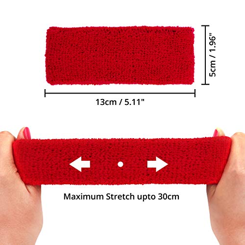 Kurtzy Cinta Pelo (20 Pz) - 13cm Deportiva Banda de Pelo para Mujer, Hombre y Niños - Bandas de Cabeza para Ciclismo, Gimnasia, FĂștbol, Atletismo - Cinta de Pelo Deportiva Kurtzy Cinta Pelo (20 Pz) - 13cm Deportiva Banda de Pelo para Mujer, Hombre y Niños - Bandas de Cabeza para Ciclismo, Gimnasia, FĂștbol, Atletismo - Cinta de Pelo Deportiva