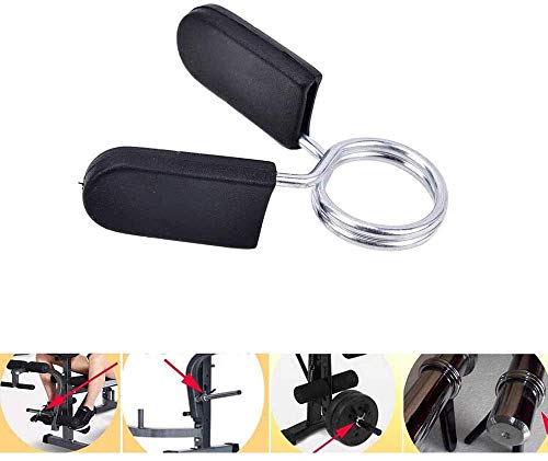 KWELRP Un par de clips de resorte para barras olímpicas, mancuernas, equipo de gimnasio (50 mm, 30 mm, 28 mm y 25 mm), levantamiento de pesas, gimnasio, fitness, crossfit. KWELRP Un par de clips de resorte para barras olímpicas, mancuernas, equipo de gimnasio (50 mm, 30 mm, 28 mm y 25 mm), levantamiento de pesas, gimnasio, fitness, crossfit.